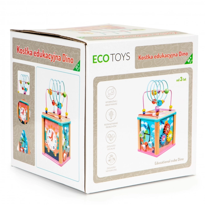 Dřevěná výuková kostka, třídička mula ECOTOYS