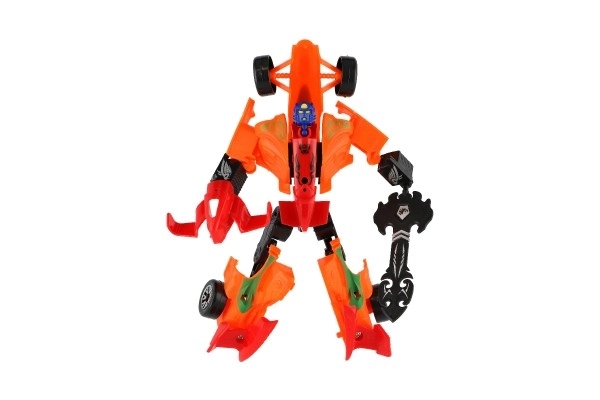 Transformer auto/robot závodní formule plast 19 cm na kartě