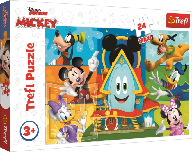 Puzzle 24 dílků Maxi Mickey Mouse a přátelé