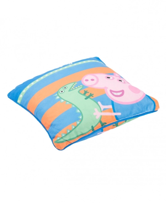 Polštářek Peppa Pig - George, 30x30 cm LICENCOVANÝ ORIGINÁLNÍ VÝROBEK