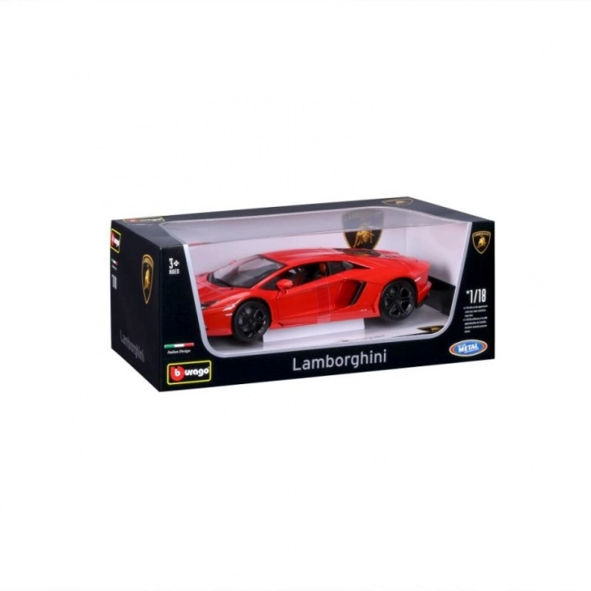 Bburago Lamborghini Aventador 1:18 oranžová 18-11033