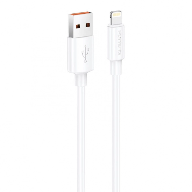 Foneng USB-A na Lightning kabel 2.4A 1m bílý