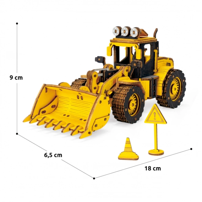 RoboTime dřevěné 3D puzzle - Nakladač