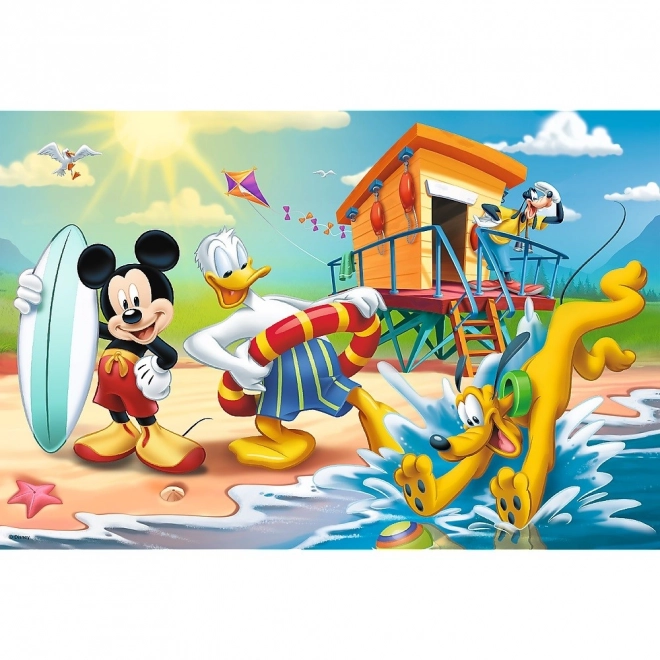 Puzzle Mickey a Donald Disney 33x22cm 60 dílků v krabici 21x14x4cm