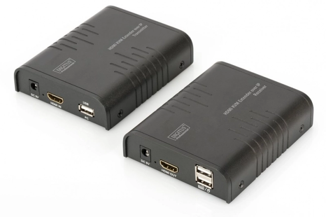 KVM Extender/Extender (HDMI+USB) až 120m přes Cat.5e UTP nebo IP, 1080p FHD 60Hz, audio (sada)