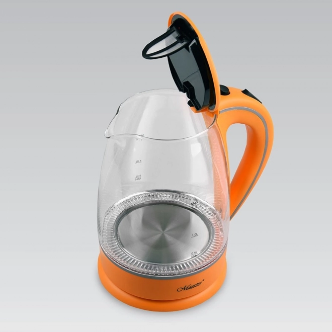 Rychlovarná konvice skleněná 1,7 l 2000 W MR-064-ORANGE