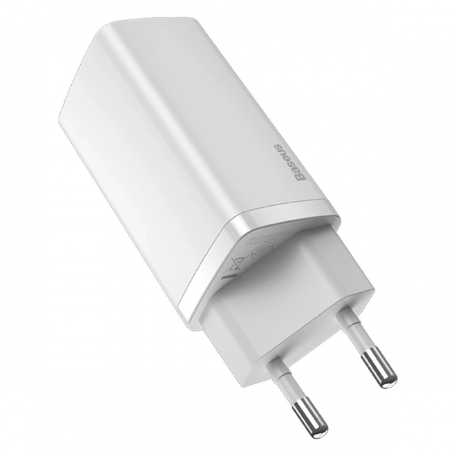 Rychlá cestovní nabíječka Baseus GaN2 Lite USB C 65W EU (bílá)