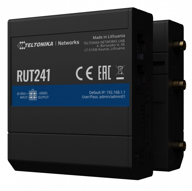 Router LTE RUT241 (Cat 4), 2G, WiFi, Ethernet