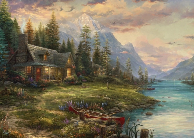 Puzzle Premium Quality 1000 dílků Thomas Kinkade Pánský výlet