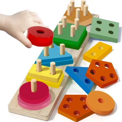 Kruzzel dřevěný třídič puzzle 22492