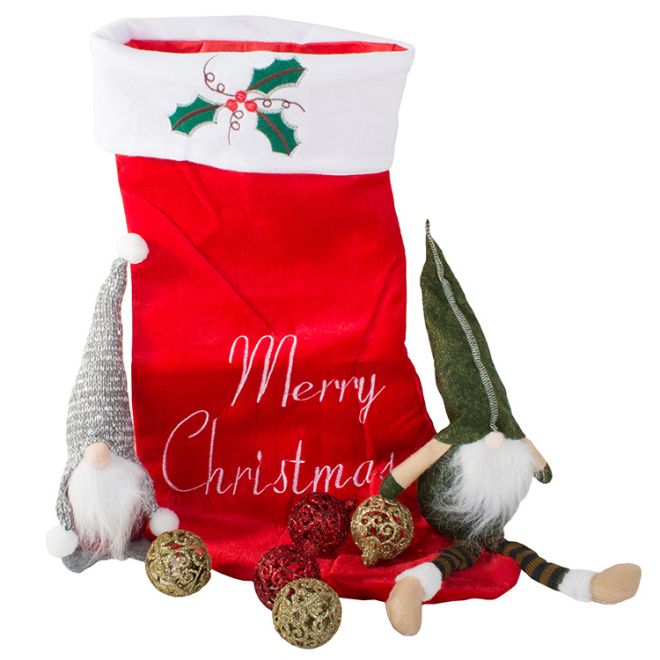 Vánoční dárek ponožka Santa Claus velká