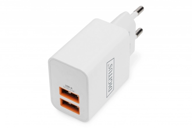 Síťový adaptér 2x USB-A 15,5W Bílý