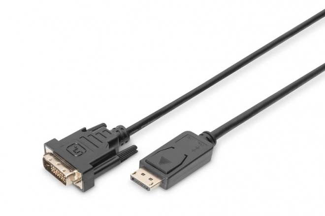 Kabel DisplayPort s nacvakávacím konektorem 1080p 60Hz FHD typ DP/DVI-D (24+1) M/M 2m