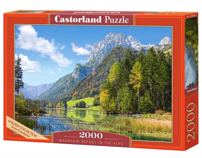 Puzzle 2000 dílků horské útočiště v Alpách