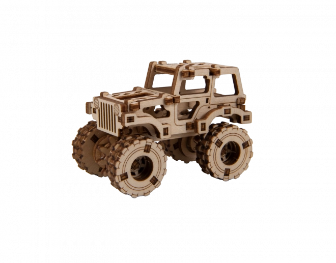 Wooden City 3D puzzle Superfast Monster Truck č.1