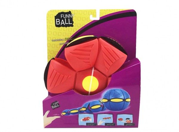 Flat Ball - Hoď disk, chyť míč! – Červený