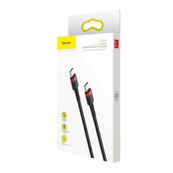 Baseus Cafule Cable USB-C PD 2.0 QC 3.0 60W 2m (černo-červená)