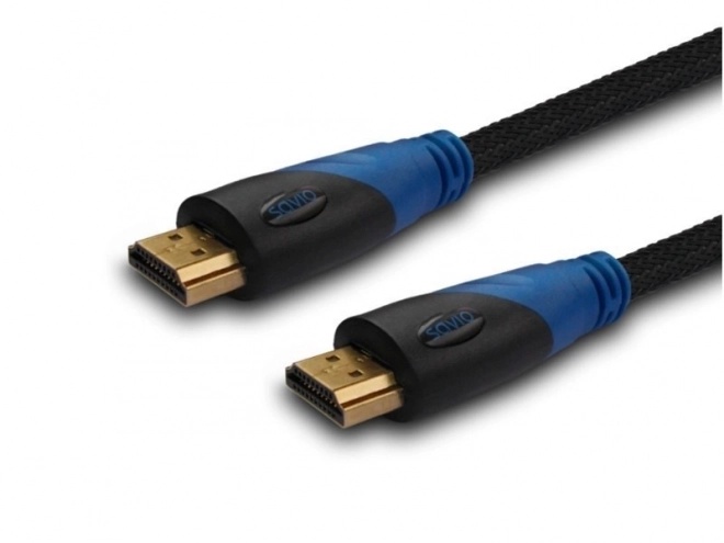 Kabel HDMI (M) 5 m, nylonové opletení, pozlacené koncovky, vysoká rychlost v1.4, ethernet/3D, CL-49