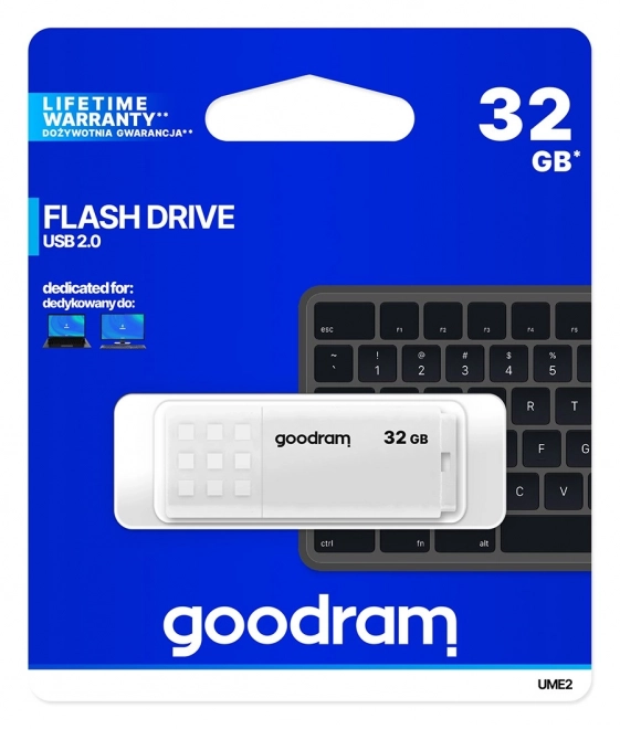 UME2 32GB USB 2.0 Flash disk bílý