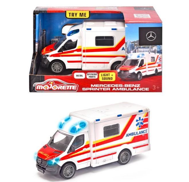 Majorette Grand Mercedes ambulance 12,5 cm vozidlo