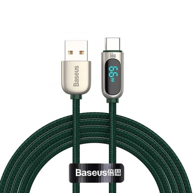 Baseus Kabel displeje USB k Type-C, 66W, 1m (zelený)