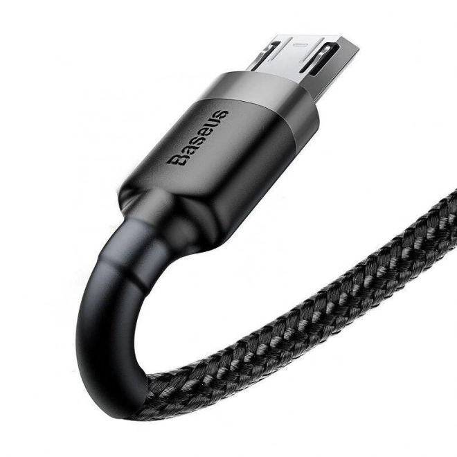 Kabel Baseus Cafule Micro USB 1,5A 2m (šedo-černý)