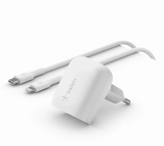 20W nabíječka USB-C PPS + 1m kabel USB-C/LTG bílá