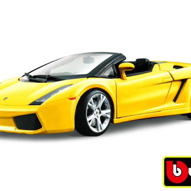 Bburago Lamborghini Gallardo Spyder metalíza žlutá 1:18