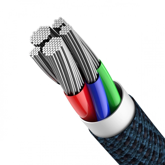 Baseus High Density Braided Cable Type-C to Lightning, PD, 20W, 2m (modrý)