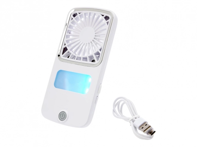 Ventilátor Ventilátor Mini ruční přenosný Aku Rgb