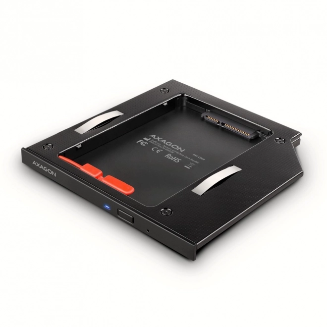 RSS-CD09 2,5" rámeček SSD-HDD pro slot DVD, 9,5mm LED hliník