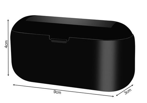 Bluetooth bezdrátová sluchátka - černá + powerbanka