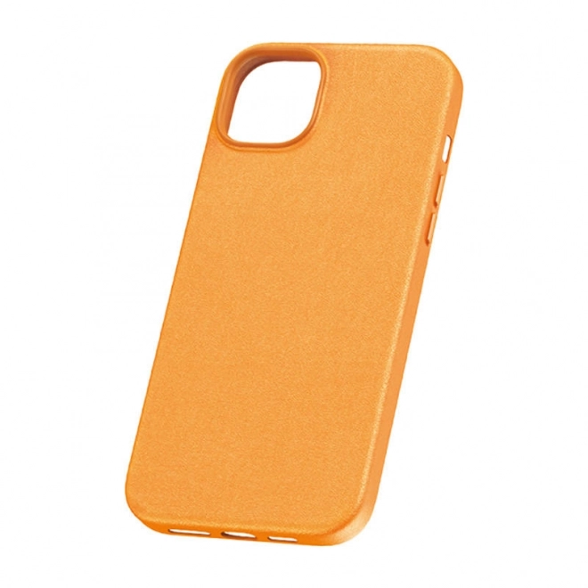 Pouzdro na telefon pro iPhone 15 ProMax Baseus Fauxther Series (oranžové)