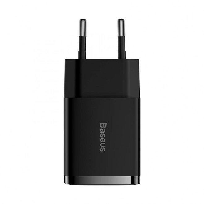 Kompaktní rychlonabíječka Baseus, 2x USB, 10,5 W (černá)