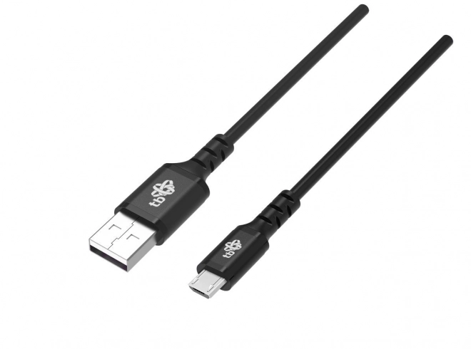 Kabel USB-Micro USB 2m silikonový černý Quick Charge