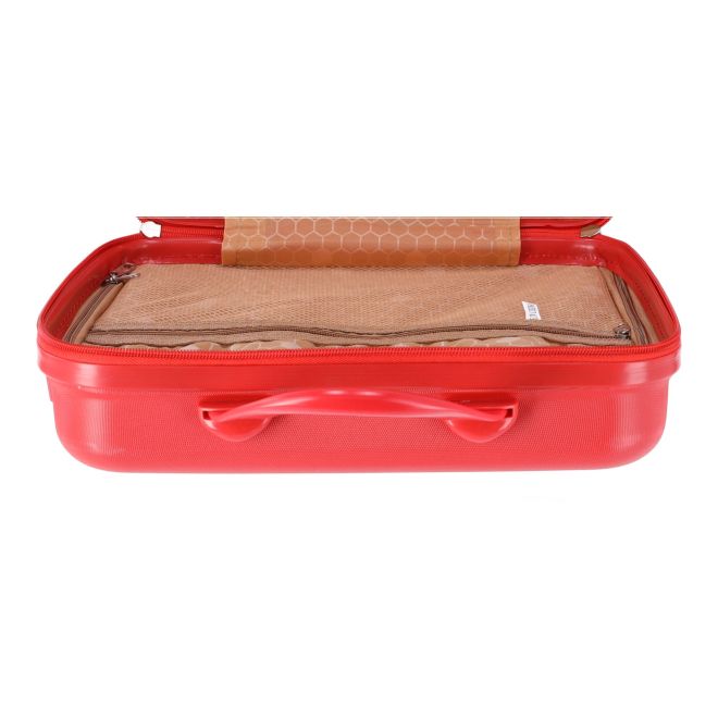 Dětský kufr / Roztomilý cestovní kosmetický kufřík - červený