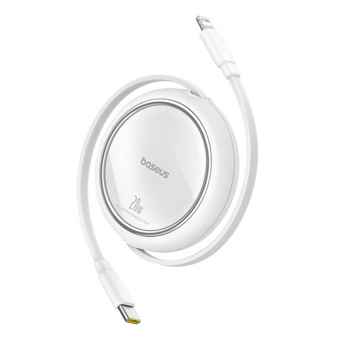 Baseus kabel Free2Pull USB-C na Lightning 20W bílý