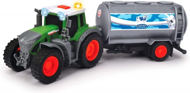 Traktor s přívěsem na mléko FARM 26 cm