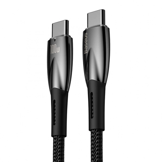 Kabel USB-C pro řadu Baseus Glimmer, 100 W, 1 m (černý)