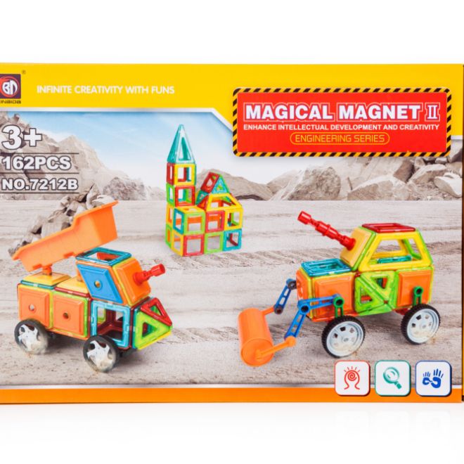 Magnetická stavebnice Magical Magnet - 162 dílů, 2