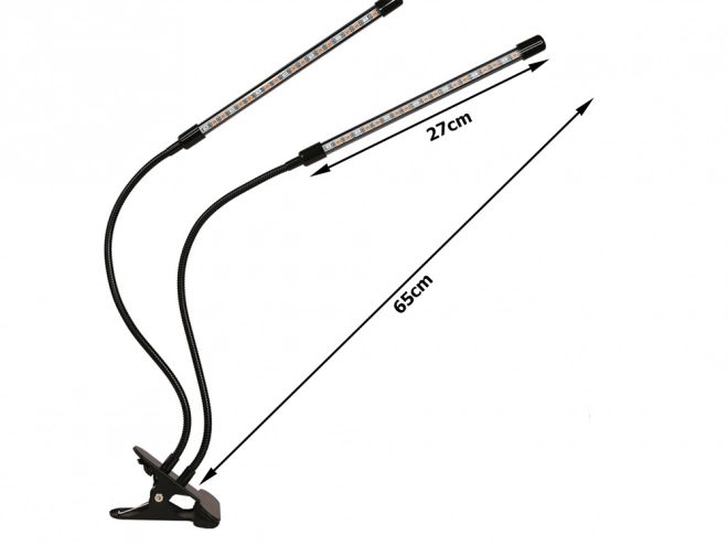 2x lampa pro růst rostlin 20 led 20w