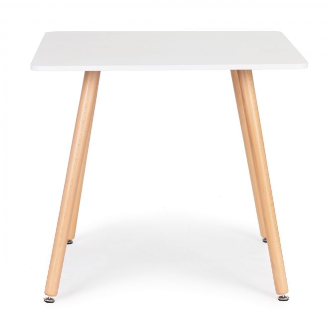 Moderní dřevěný čtvercový kuchyňský stůl 80x80 cm