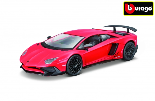 Kovový model Bburago Lamborghini Aventador červený 1:24