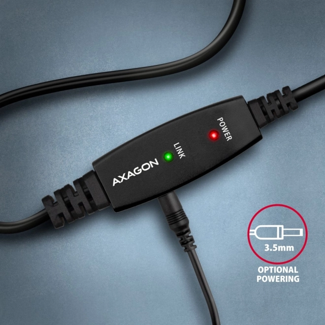 ADR-210B USB 2.0 A-M -> B-M aktivní propojovací kabel/zesilovač 10 m