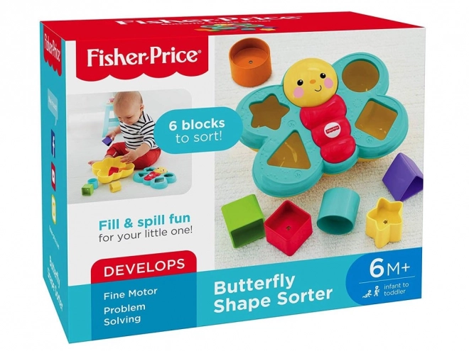 Fisher-Price barevná motýlí třídička kostek