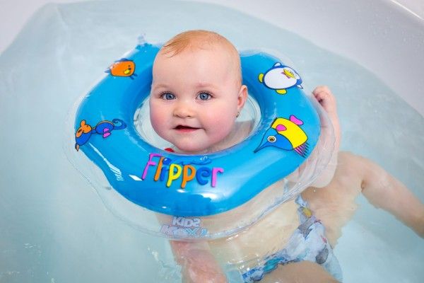 Plavací nákrčník Flipper – Modrý