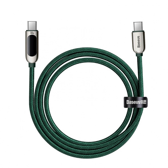 Kabel USB-C k displeji USB-C Baseus, 100 W, 2 m (zelený)