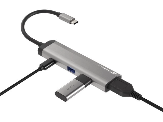 Multiportová dokovací stanice Fowler Slim USB-C PD, 2x USB 3.0, HDMI 4K