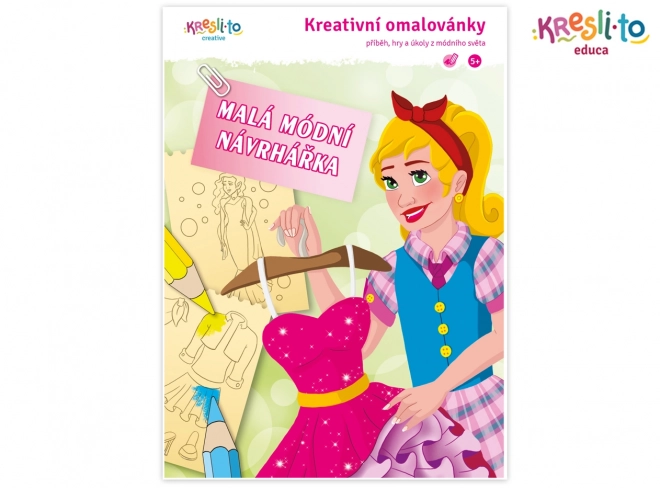 Kreativní omalovánky Malá módní návrhářka