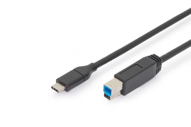 Připojovací kabel USB 3.0 SuperSpeed 5Gbps typ USB C/B M/M Power Delivery černý 1,8 m